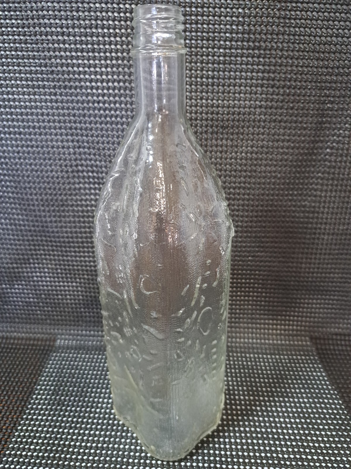 Vintage Thatcher Glass Embossed Liquor Bottle. D-126, 5041, 73 2, L3