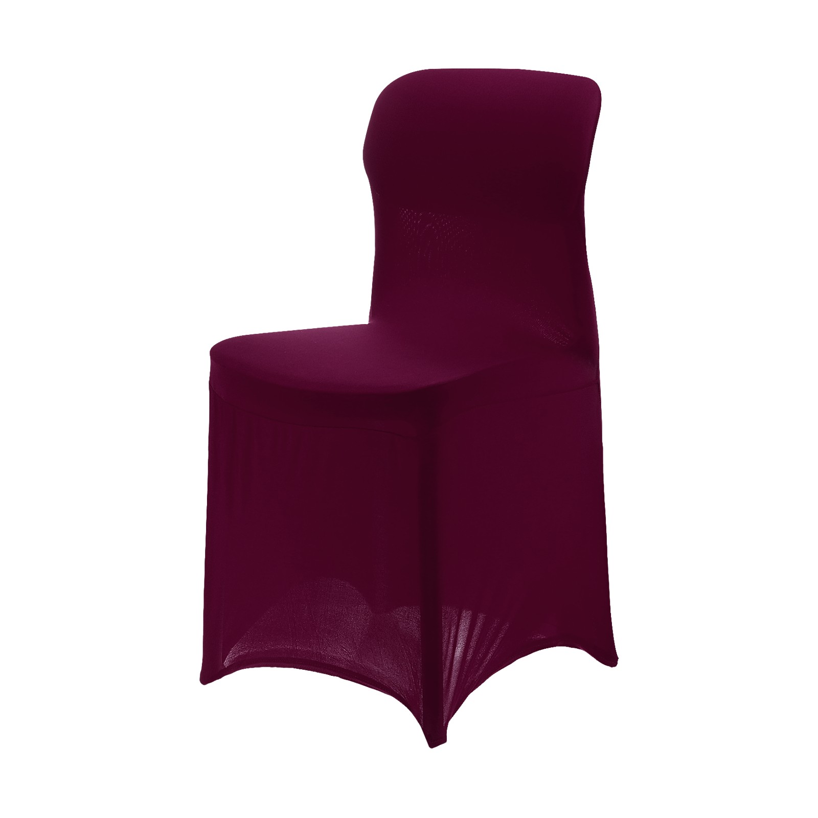 Polyester Spandex Chair Cover 85-105cm Banquet Chair Slipcovers, Burgundy
