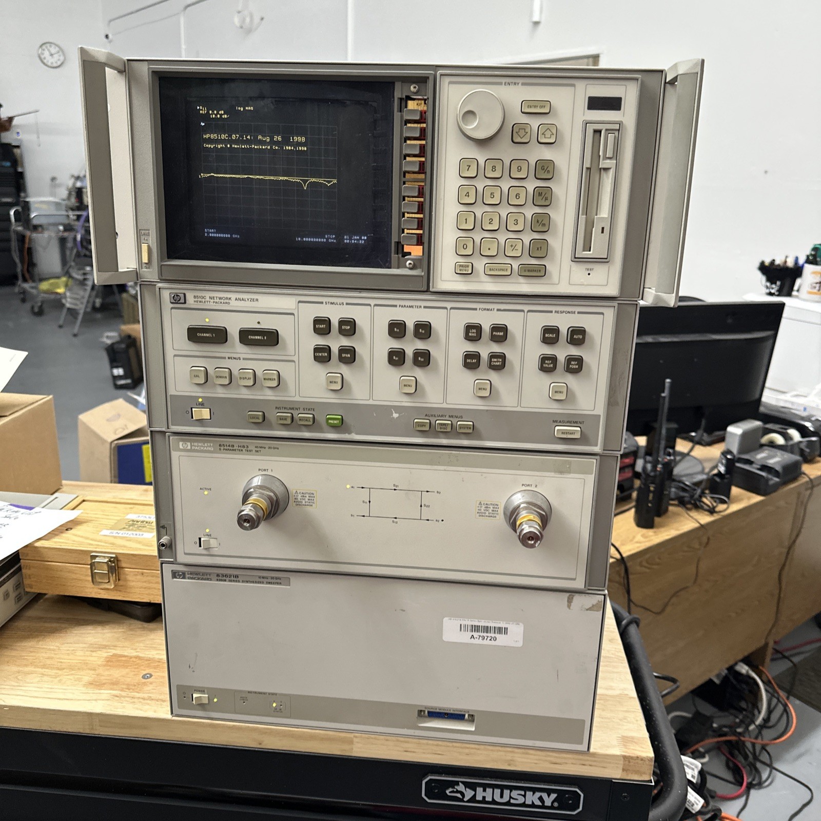 HP - Agilent HP-8510C HP-Vector Network Analyzer, 45MHz to 20GHZ