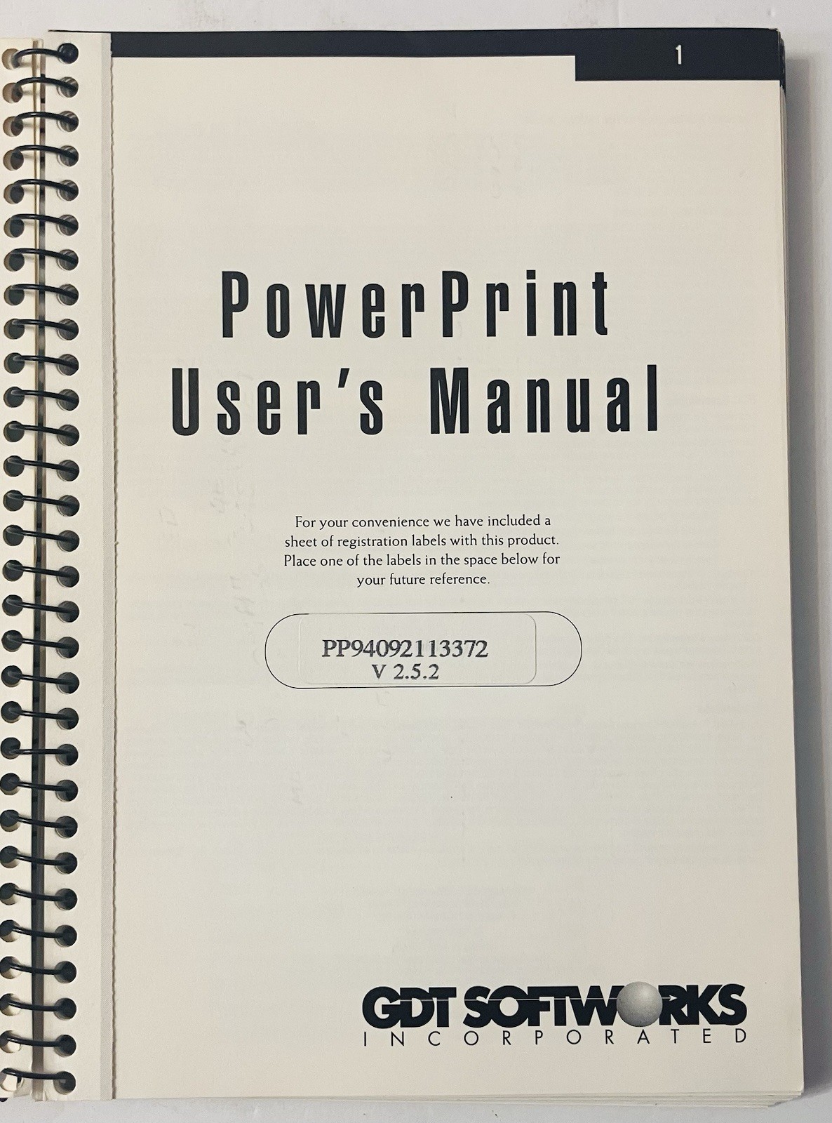 PowerPrint v2.5.2 Macintosh 3.5 Floppy Disk Set GDT Software