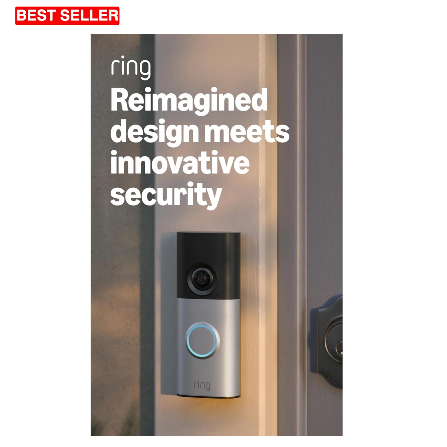 Ring Wired Doorbell Plus (newest model), Home or business security, Retinal 2K
