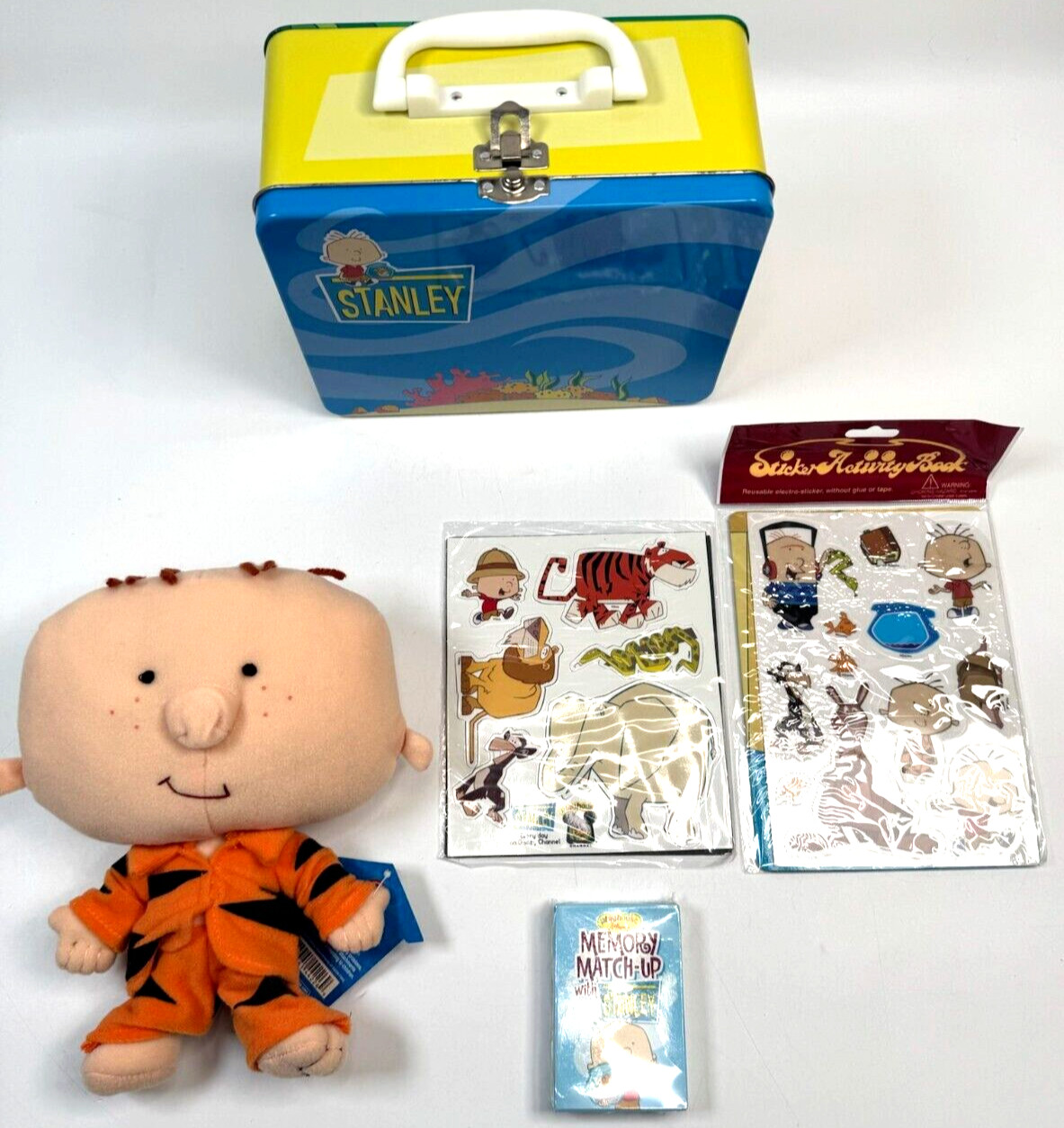 Very RARE Disney Stanley TV Show Promo Lunch Box Plush Stickers 2001 HTF