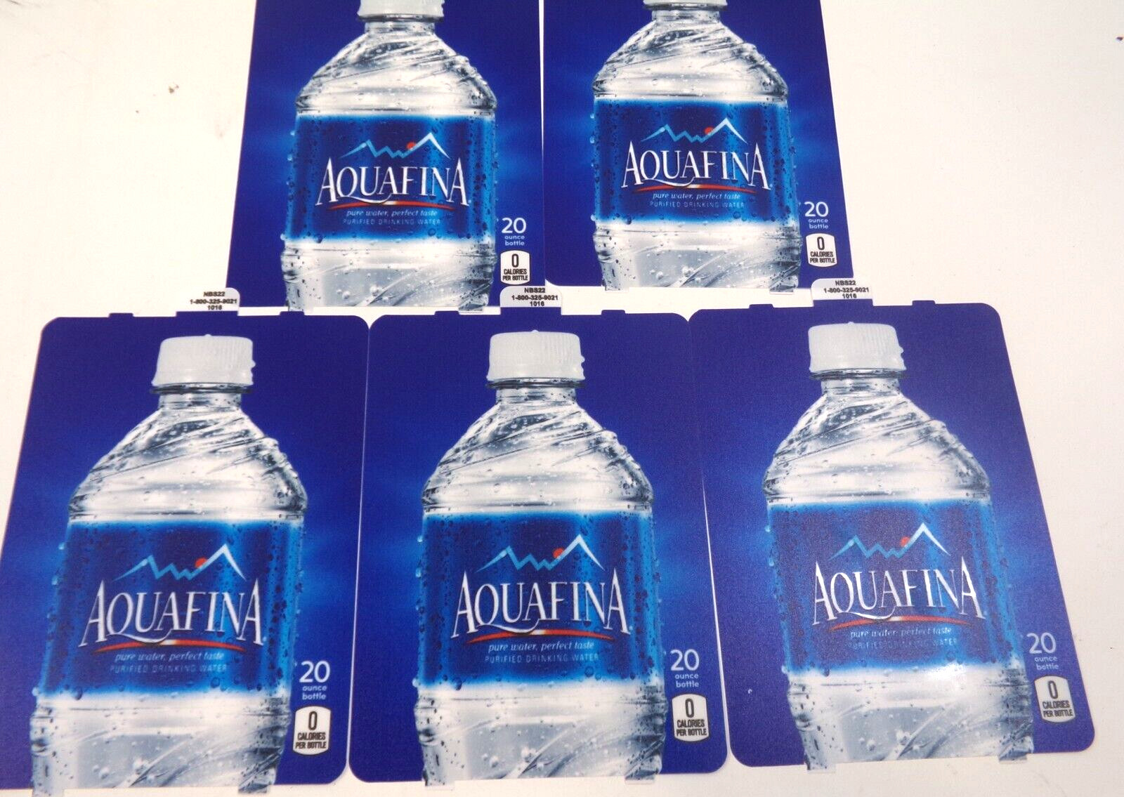 Dixie Narco  Aquafina Drink Vending Machine Labels 276E 501E HVV 20oz Lot of 5