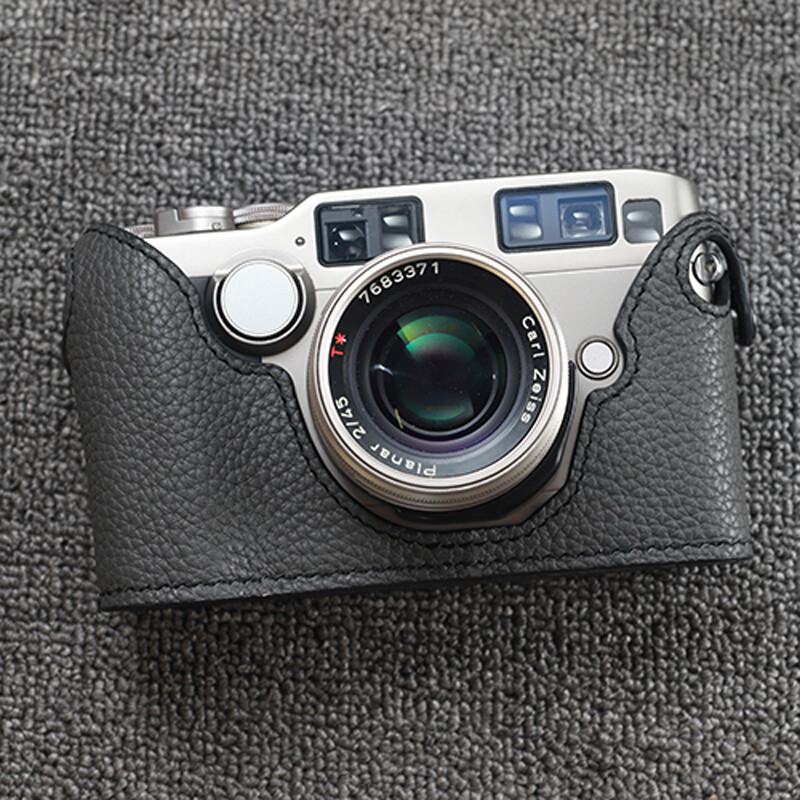 Handmade Real Leather Camera Half Case Bag Protect Covers Suitable For Contax G2