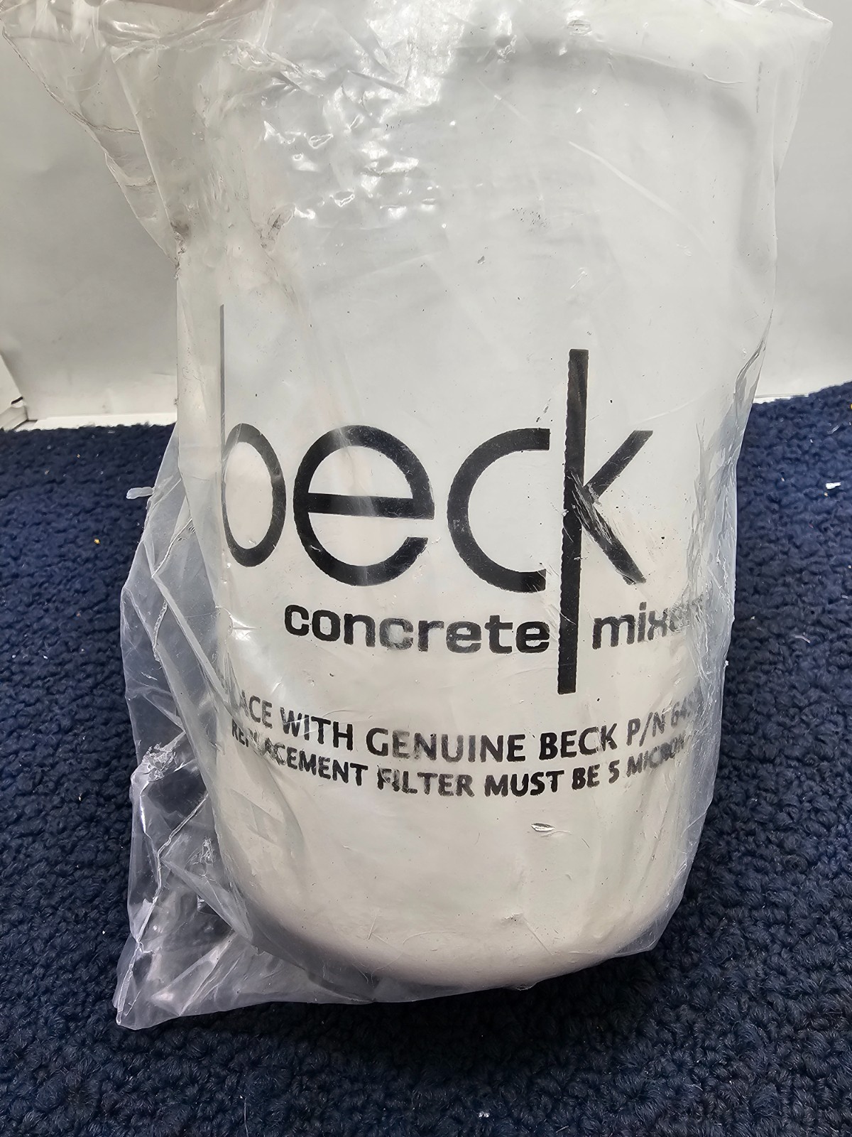 Beck Concrete Mixers Replacement Spin-On Filter Fits Beck 64575