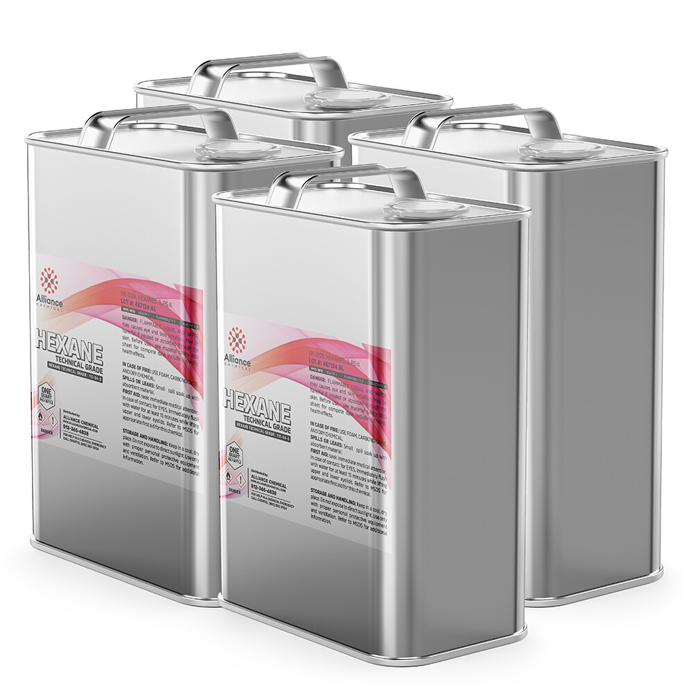 Hexane Technical Grade - 4 Quart Can
