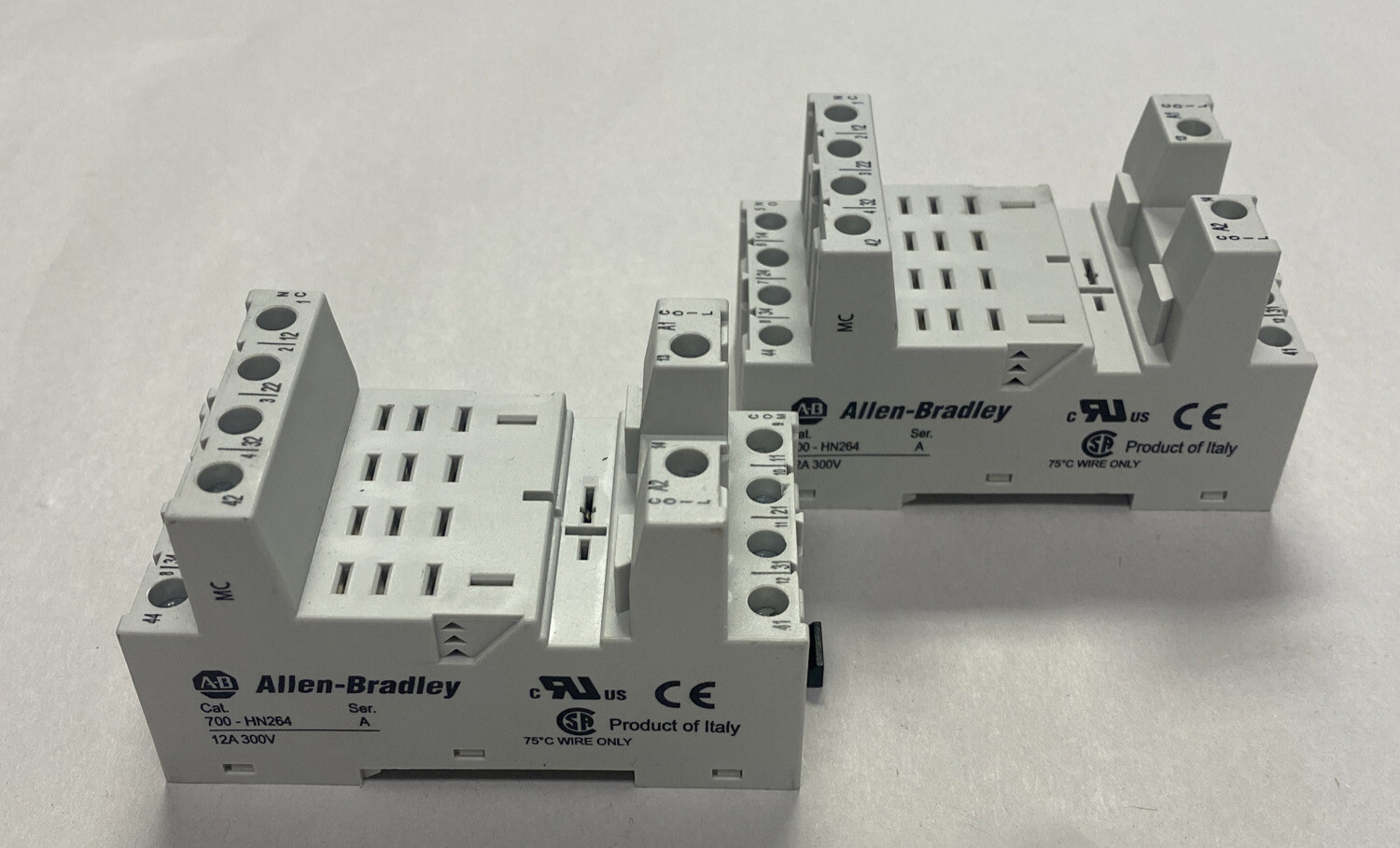 ALLEN BRADLEY,700-HN264,SER A RELAY SOCKET LOT OF 2