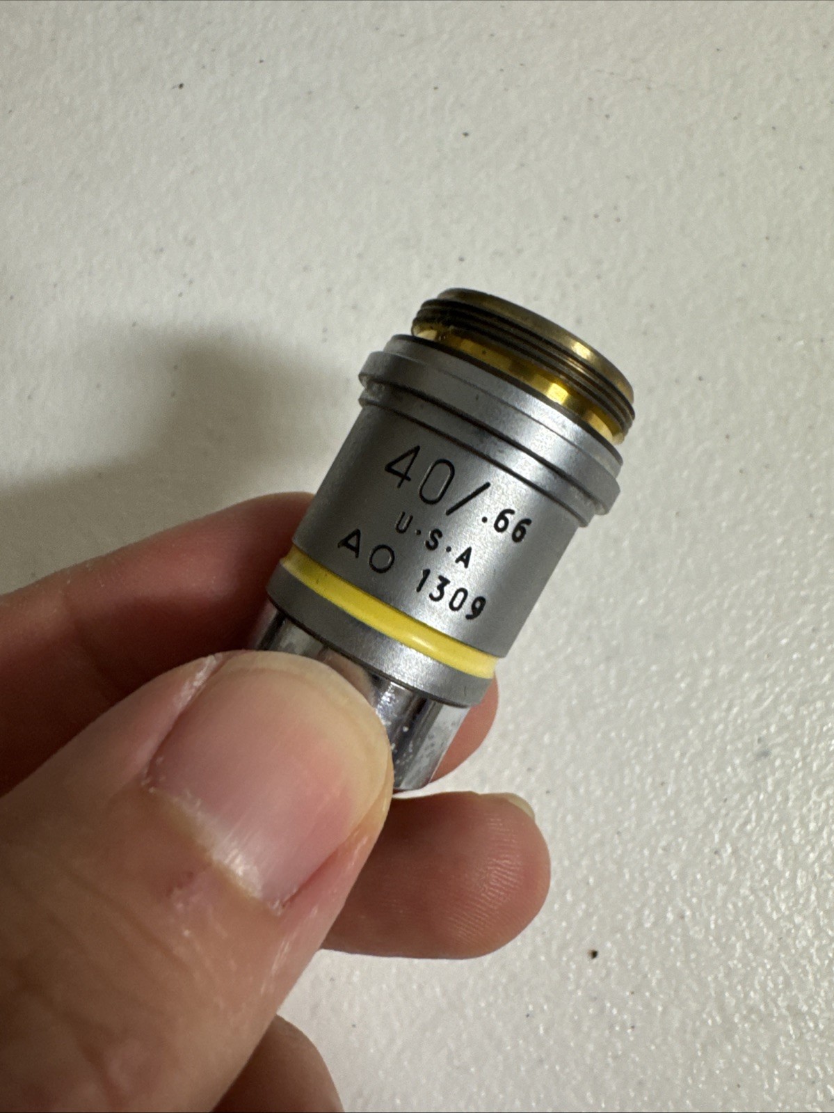 American Optical AO Plan Achro 40x/ 0.66 Microscope Objective Lens CAT 1309