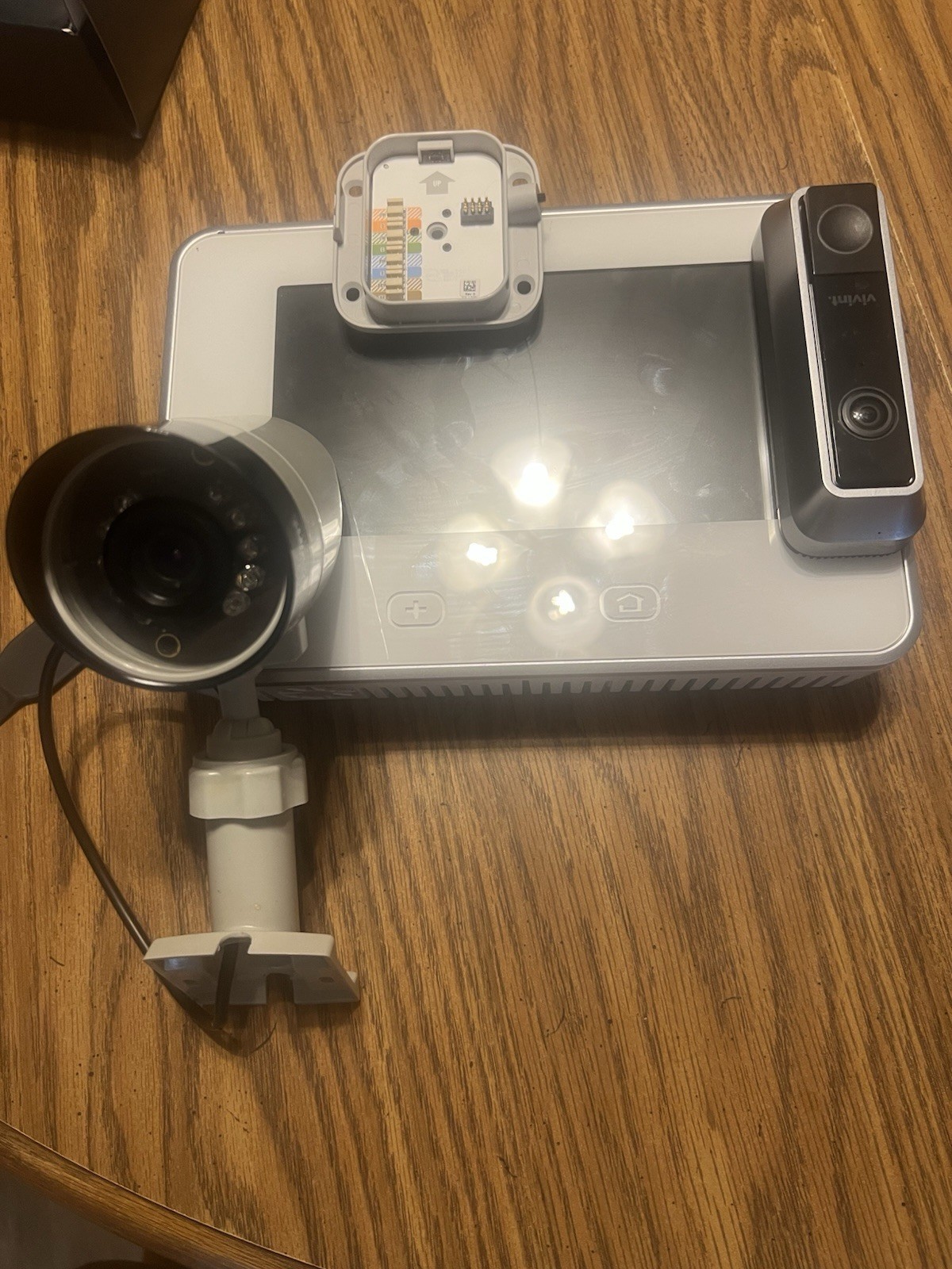 Preowned Vivent Security Panel, Outdoor Security Camera, Doorbell Camera,
