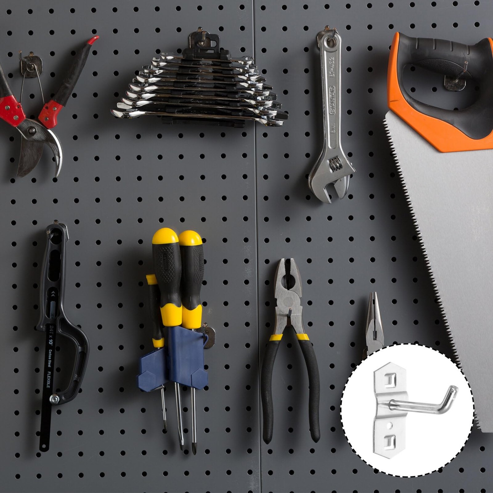 12 Pcs Tool Hook Display Hook Cabinet Display Rack Exhibition Pegboard Peg s ...