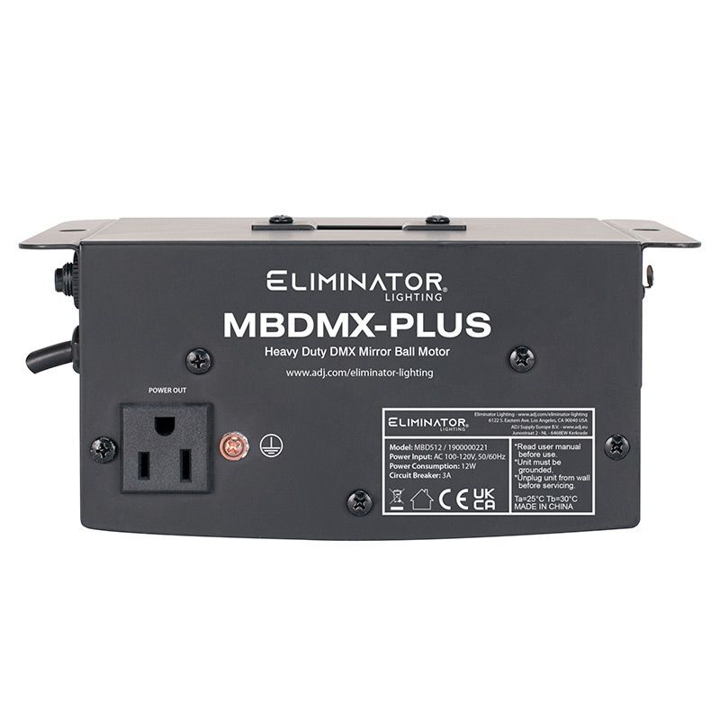 Eliminator Lighting MBDMX-PLUS Heavy Duty DMX Mirror Ball
