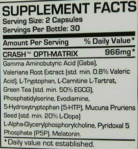 ProSupps Crash, Night-Time Sleep Aid, Rest & Recovery, 60 Servings (2 Pack)