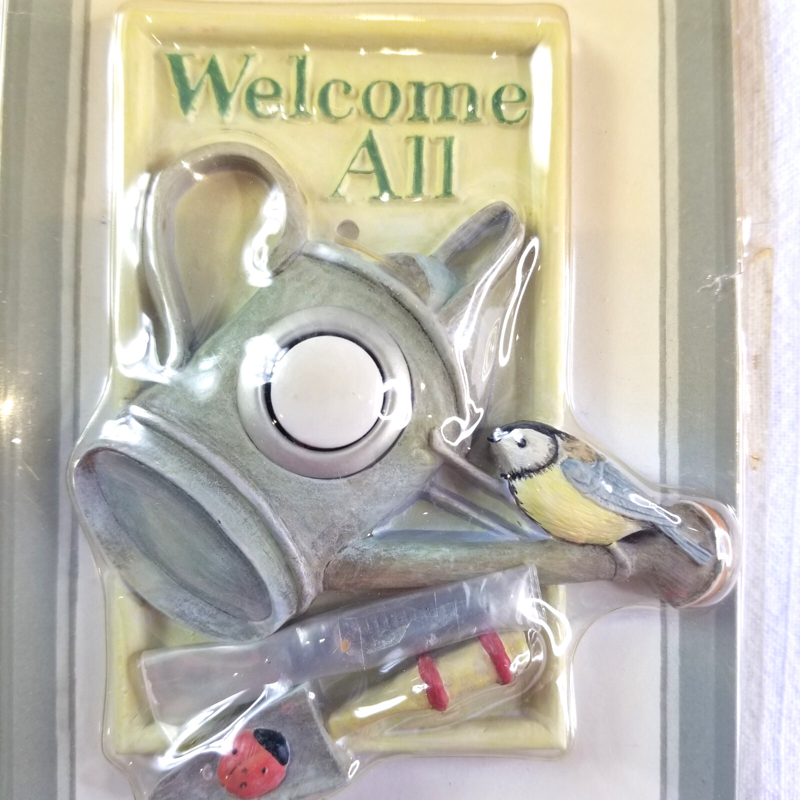 New Welcome All Birdie Hallmark Marjolein Bastin Decorative Doorbell Button