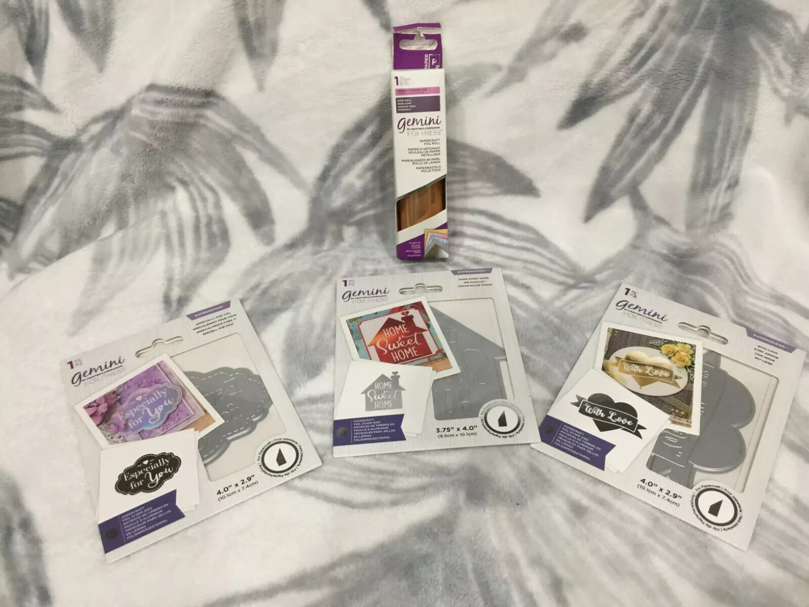New Crafter's Companion  Gemini Foil & Dies Lot NEW