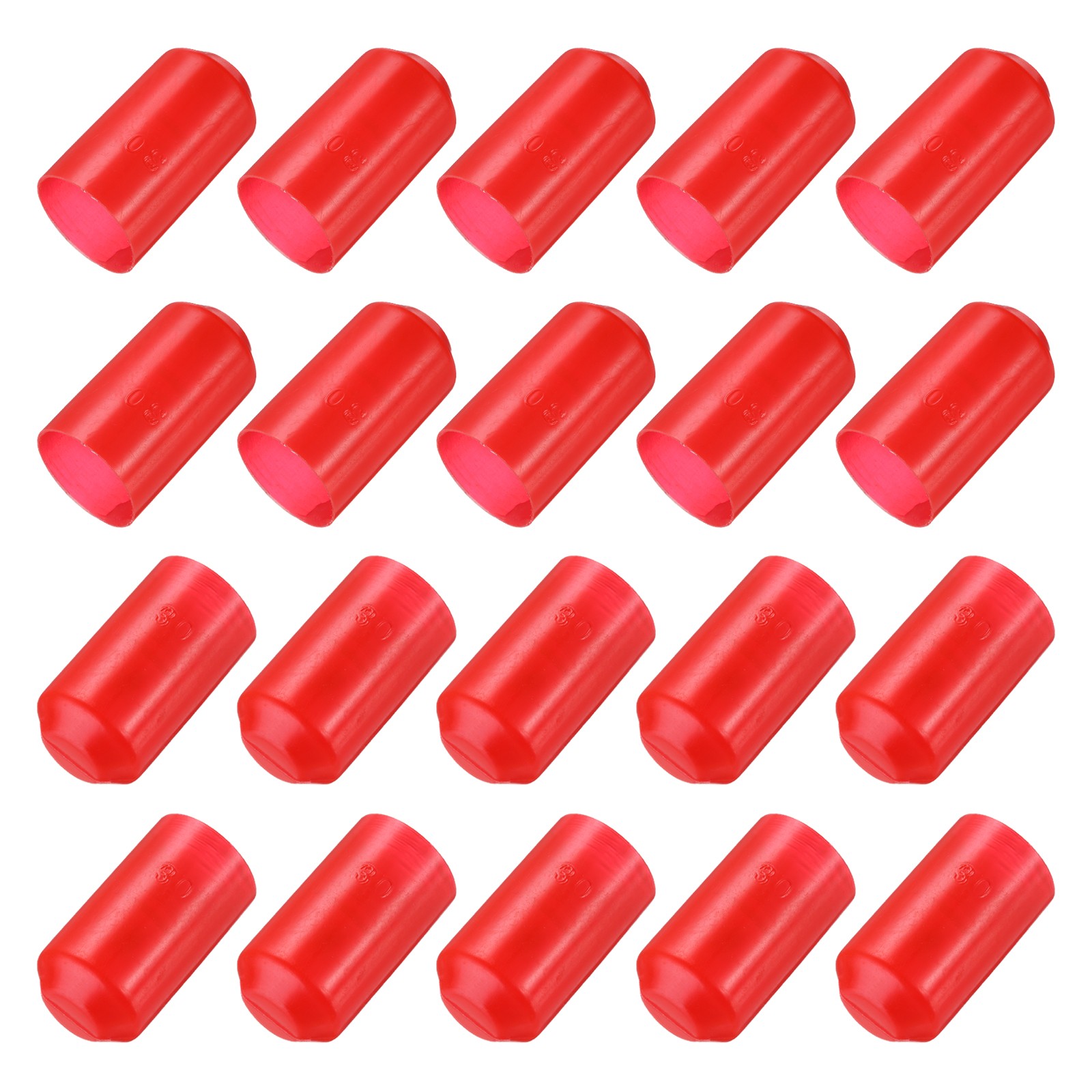 50Pcs Heat Shrink End Cap 30 x 55mm Waterproof Heat Shrink Tubing Caps Red