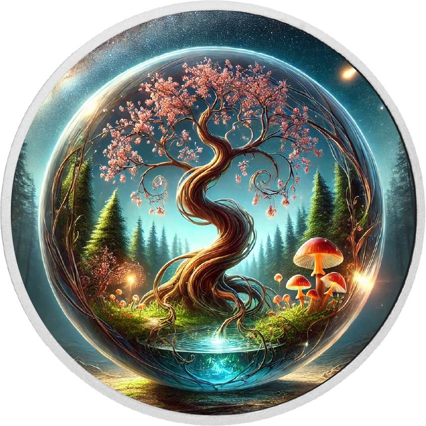 2026 Australia 1oz 9999 Silver The Balance of the Universe Twisted Tree Colouri