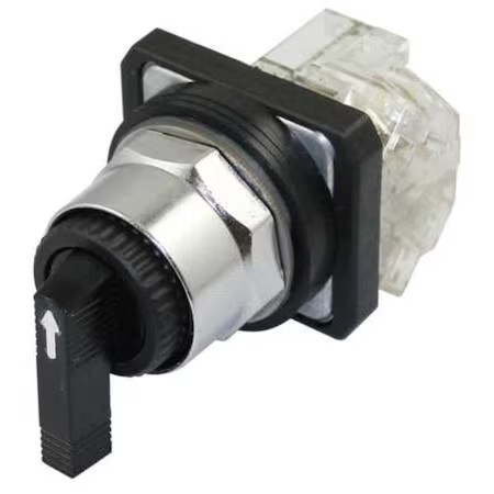 Dayton 30G314 Selectorswitch, Non-Illum, 3Pos, 30Mm, Black