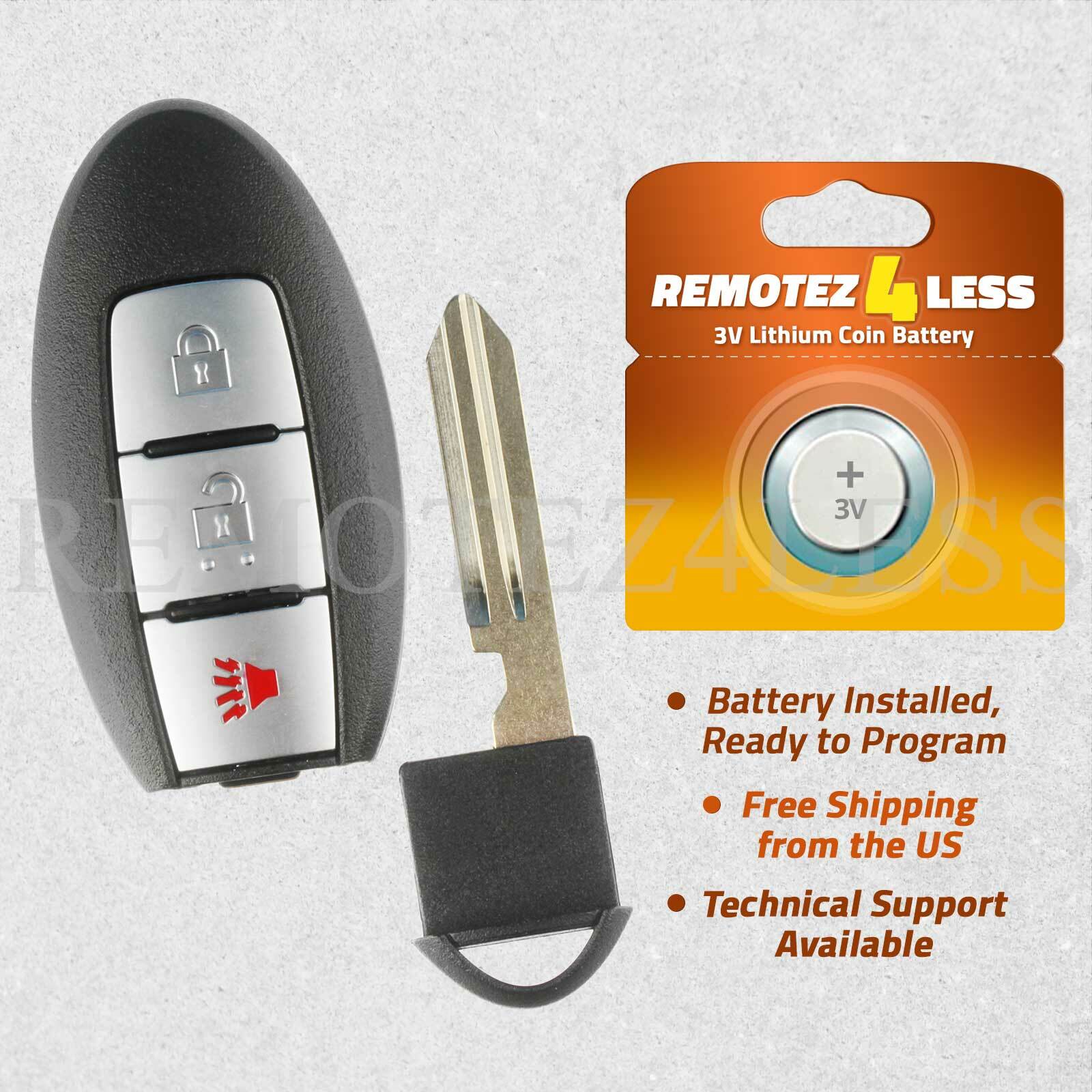 For 2011 2012 2013 2014 2015 2016 2017 Nissan Juke Replacement Remote Key Fob