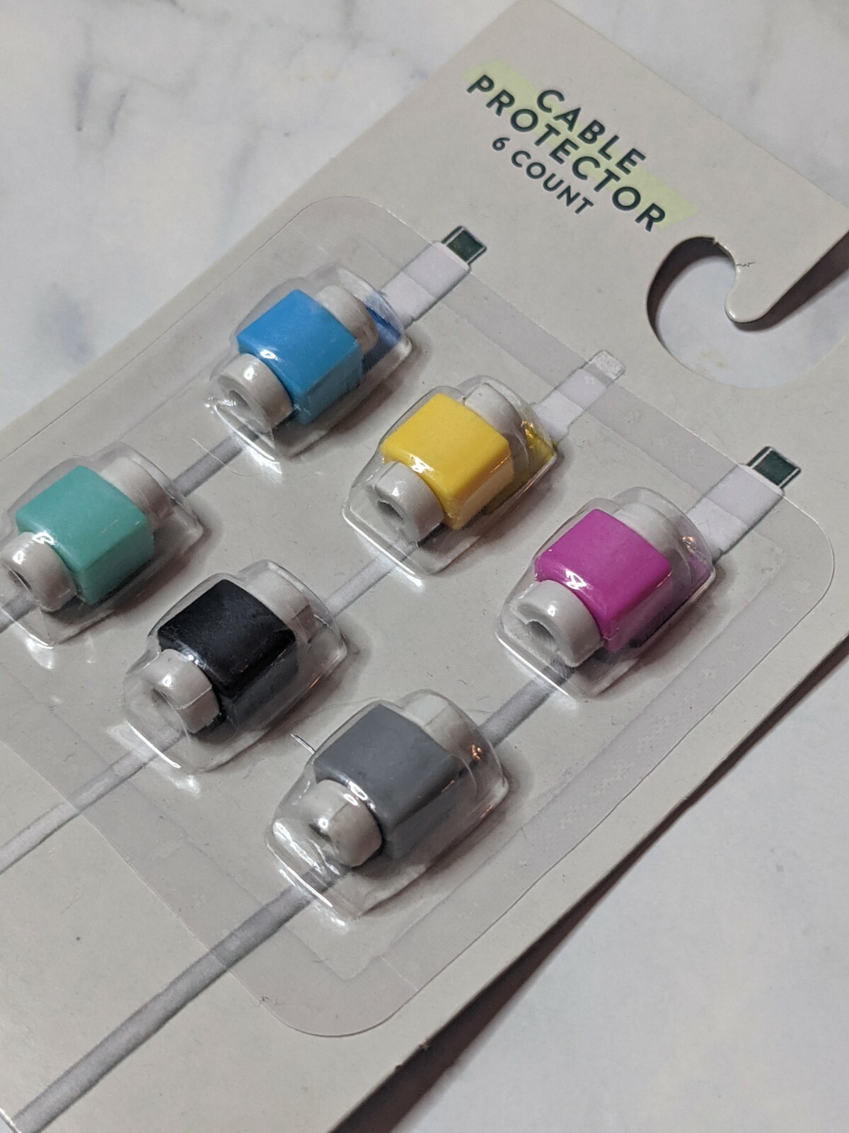 6 Count Multicolor Cable Clips Covers Sensitive Area of Cables Protects Wire