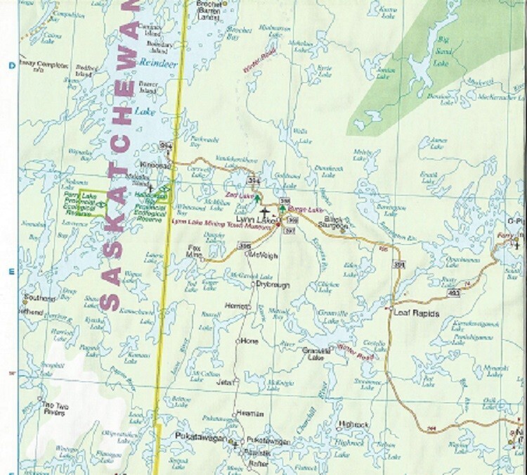 Manitoba Province Map by Routemaster.