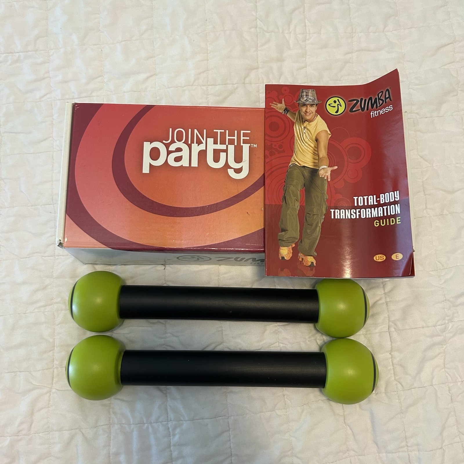 EUC Zumba 1 lb Toning Sticks Shaker Weights Pair of Two
