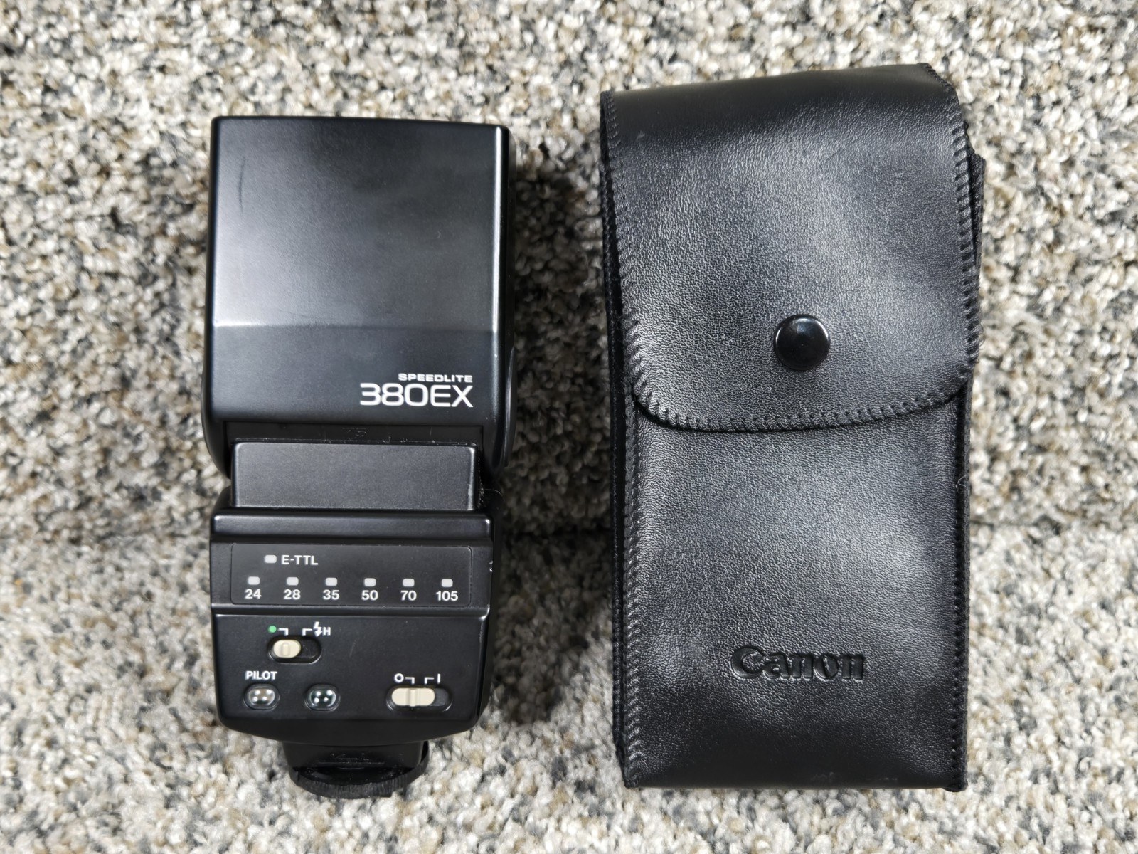Canon 380EX Speedlite E-TTL Flash with OEM Case Tested, Works SHIPS FAST