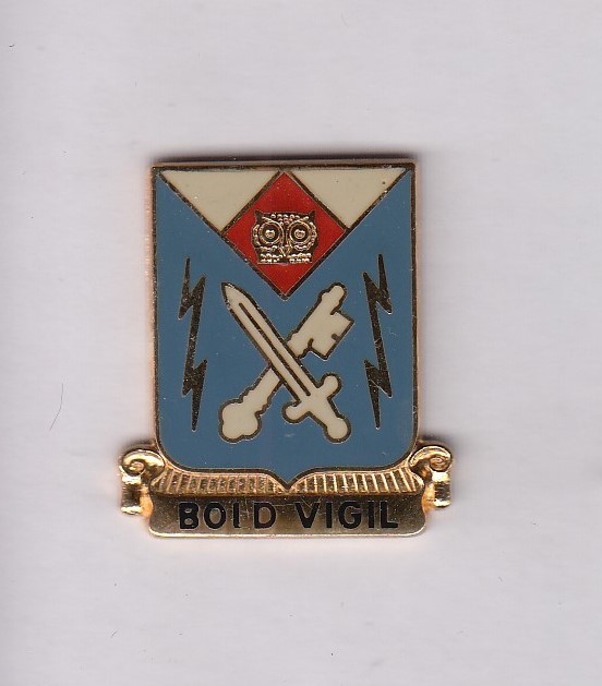 US ARMY 105th MILITARY INTELLIGENCE BN MI LRSD crest DUI badge c/b S-21