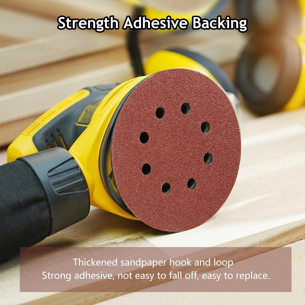 5 Inch 40 Grit Sanding Discs – 50 Hook and Loop options for All Surfaces
