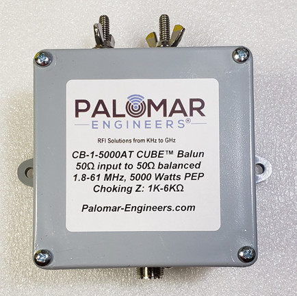 50:50 (1:1) CUBE™ Ladder line to Coax Balun, 1.8-61 MHz, 5 KW, G5RV/ZS6BKW - ...
