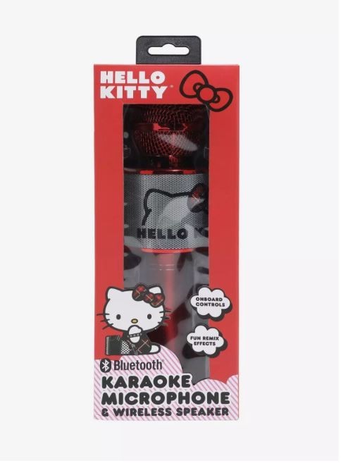 HELLO KITTY Sanrio BLUETOOTH KARAOKE MICROPHONE & WIRELESS SPEAKER (NEW IN BOX)