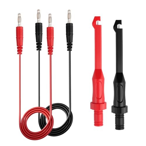 2PCS Multimeter Test Lead Back Probe Kit Automotive,Wire Piercing Probe Clip