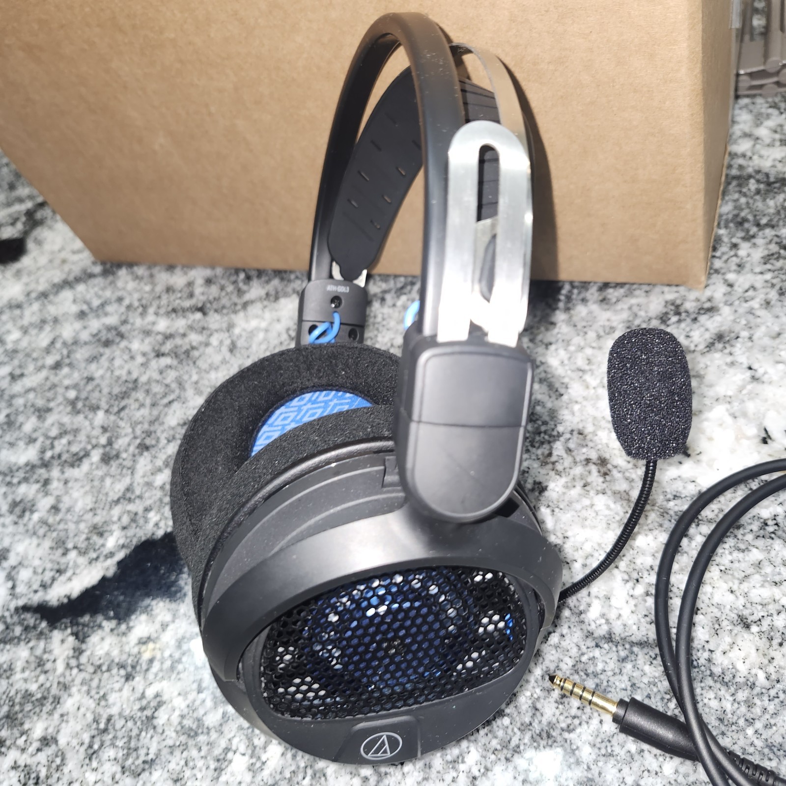 Audio-Technica ATH-GDL3 Open-Back Gaming Headphones with Removable Microphone -