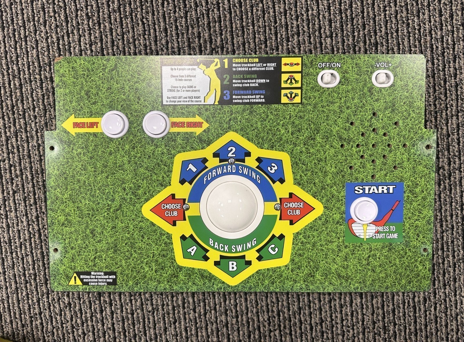 Arcade1UP Golden Tee 3D Deluxe Arcade Machine - Control Deck ONLY