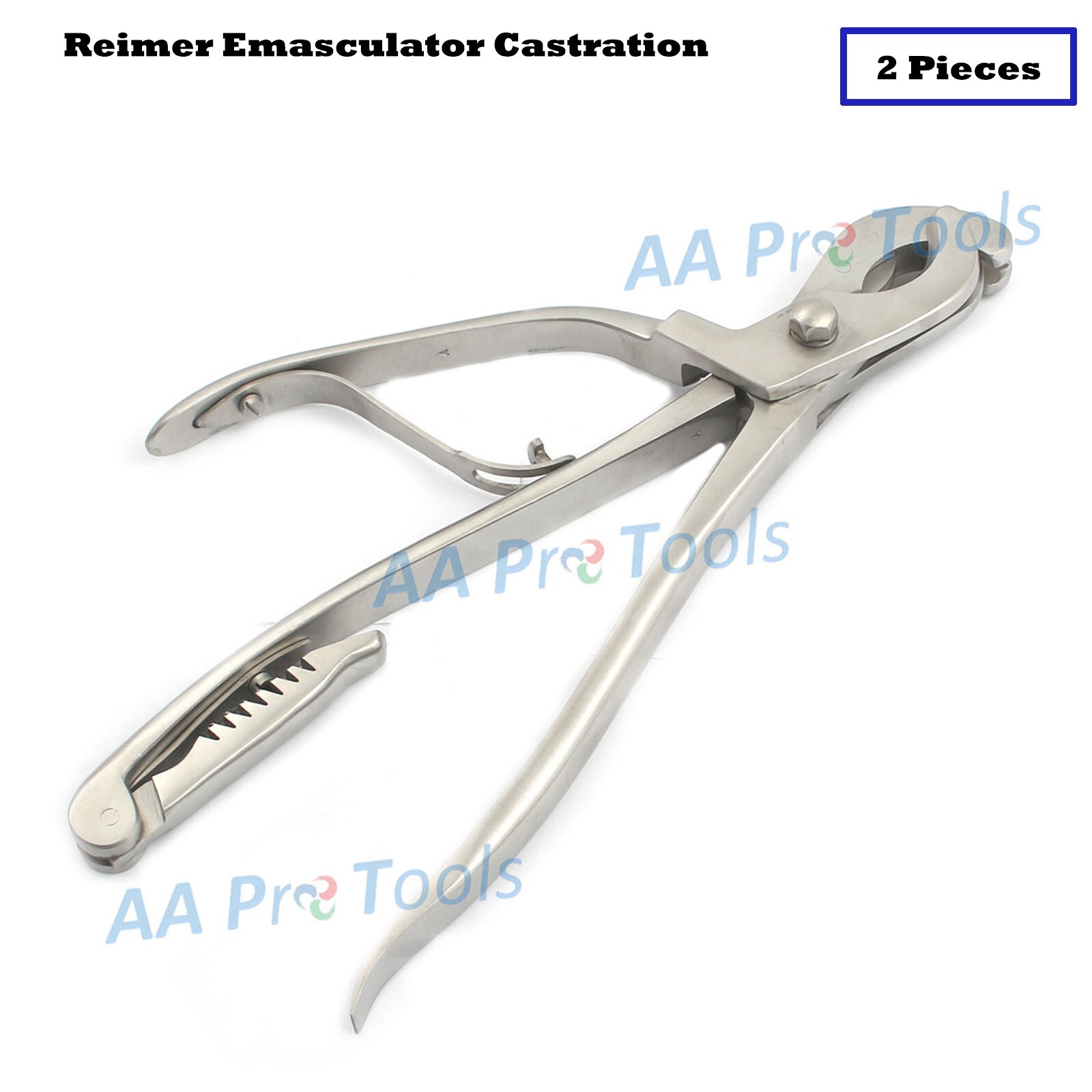 2 Reimer Emasculator Castration Veterinary Instruments Simultaneous Crushing Use