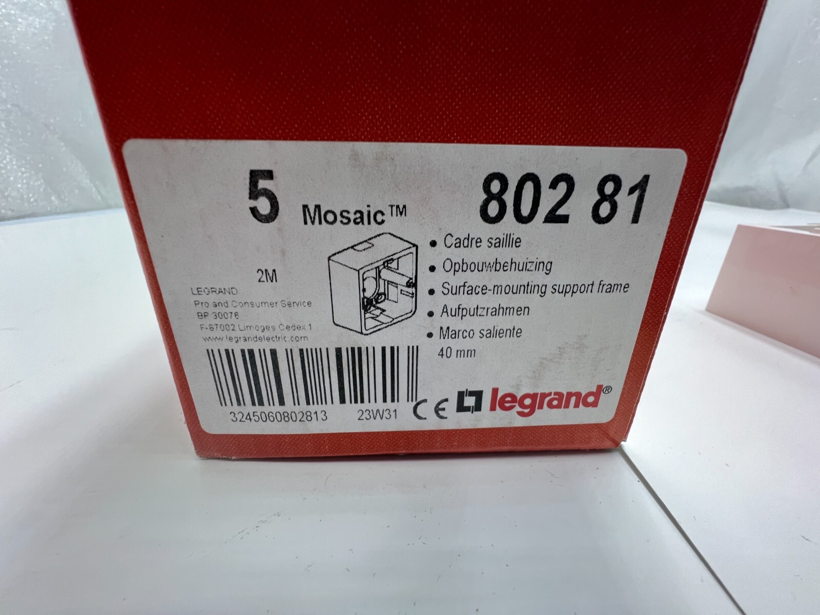 (QTY 10) Legrand 802 81 Surface Mounting Boxes