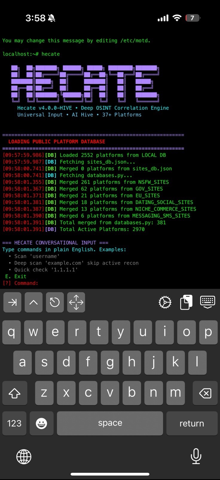 Hecate OSINT Platform Python Cybersecurity Recon Bug Bounty Red Team Tool