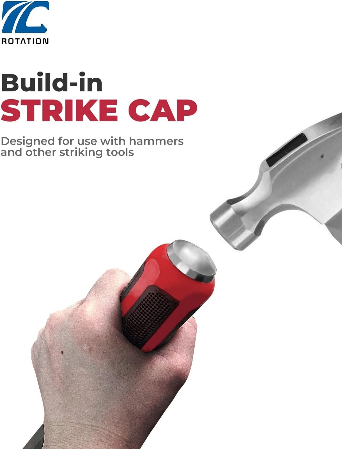 ROTATION 3-PC Steel Pry Bar Set - Strike Cap Handle & Rust Proof