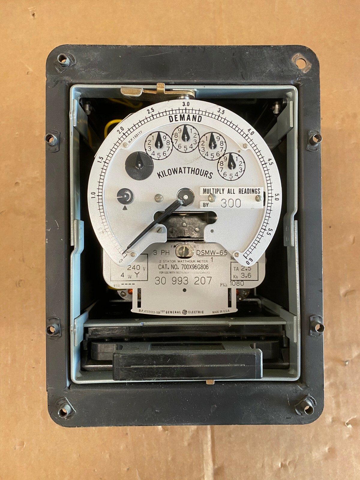 700X96G806 GE Kilowatt Hour Meter Type DSMW65