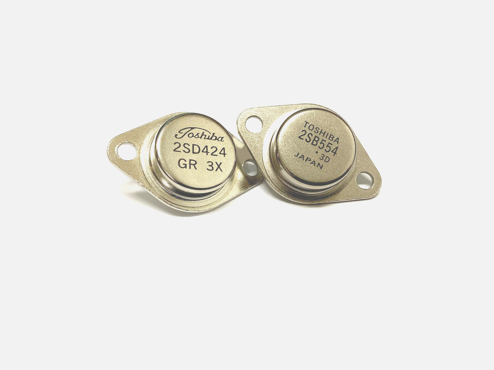 12 Pairs | Toshiba 2SB554 + 2SD424 PNP + NPN TO-3  Transistors  FREE US Shipping