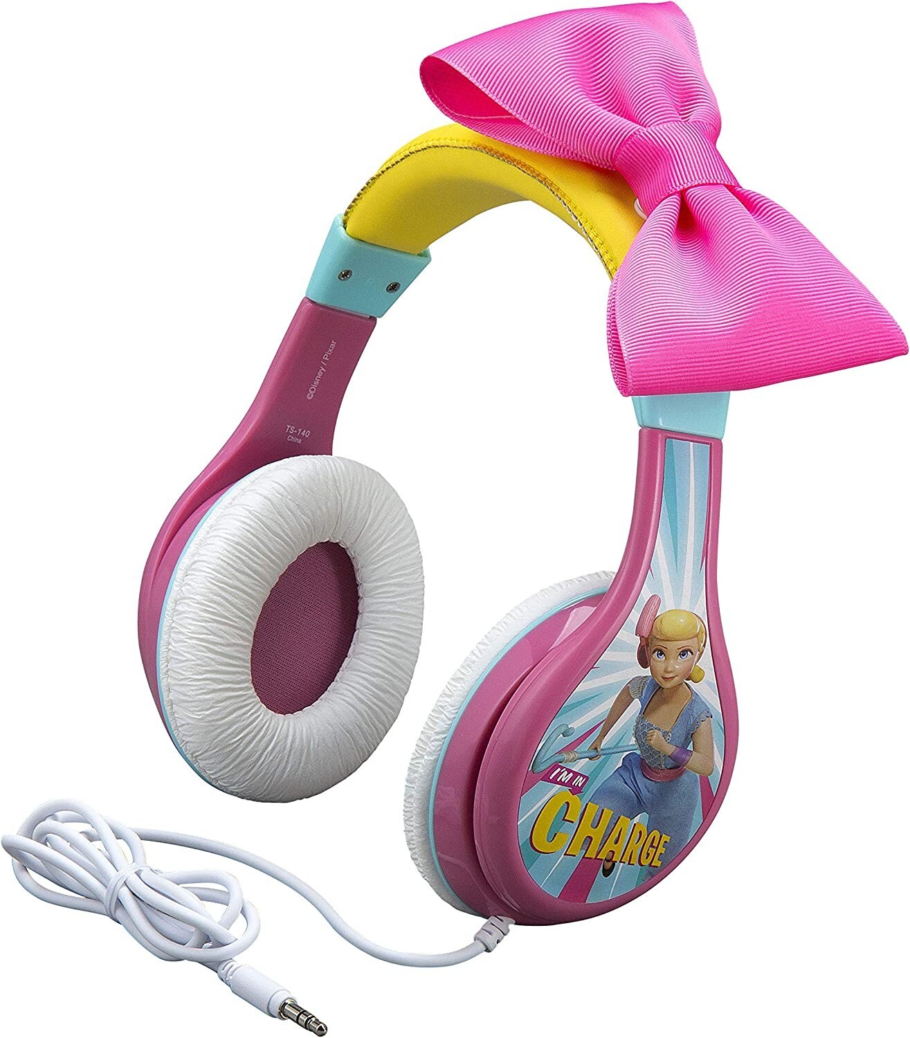 eKids Disney Toy Story Headphones for Kids w/ Volume Control (Pink Bo-Peep)
