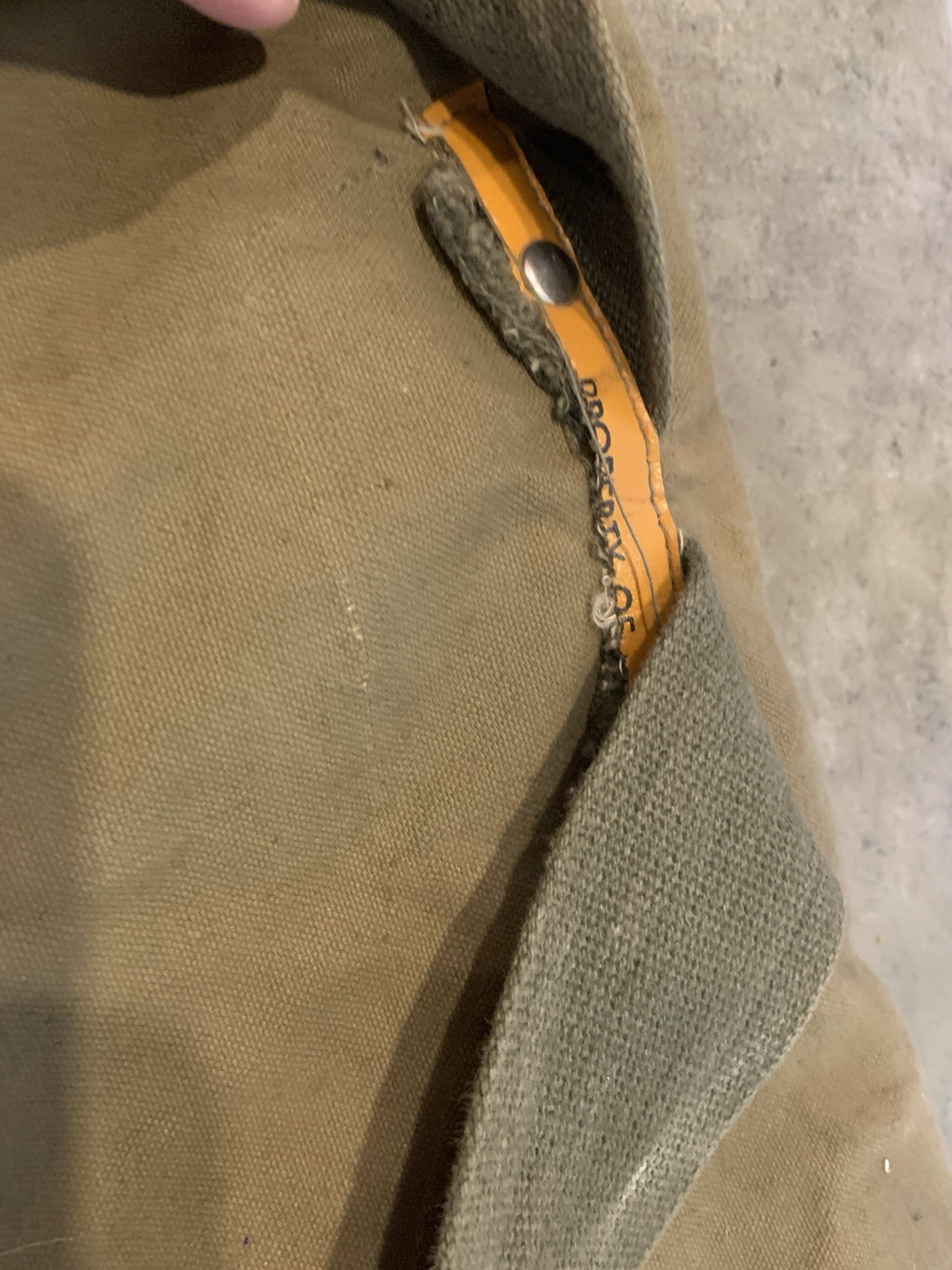 Vintage A Line Military Bag By Academy
