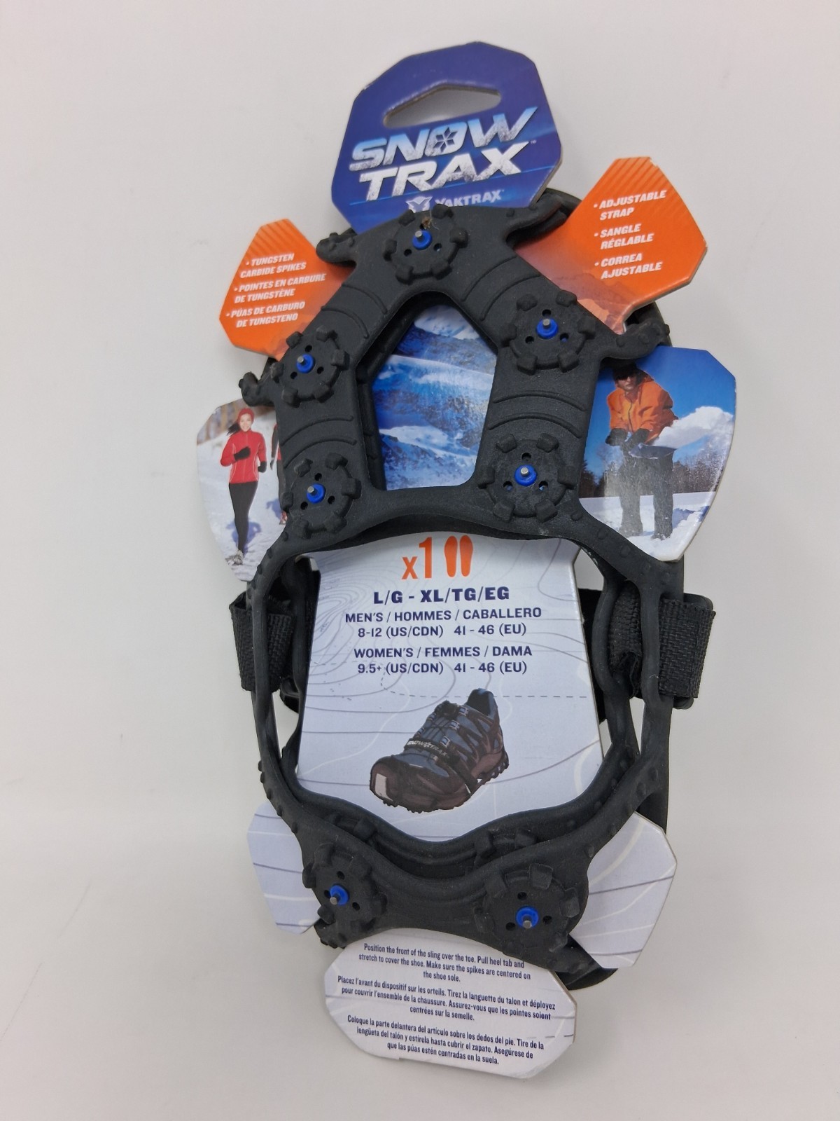 Snow Trax Snow Shoes Foot Traction Snow Ice Size L/XL  Men's 8-12 Women's 9.5 +