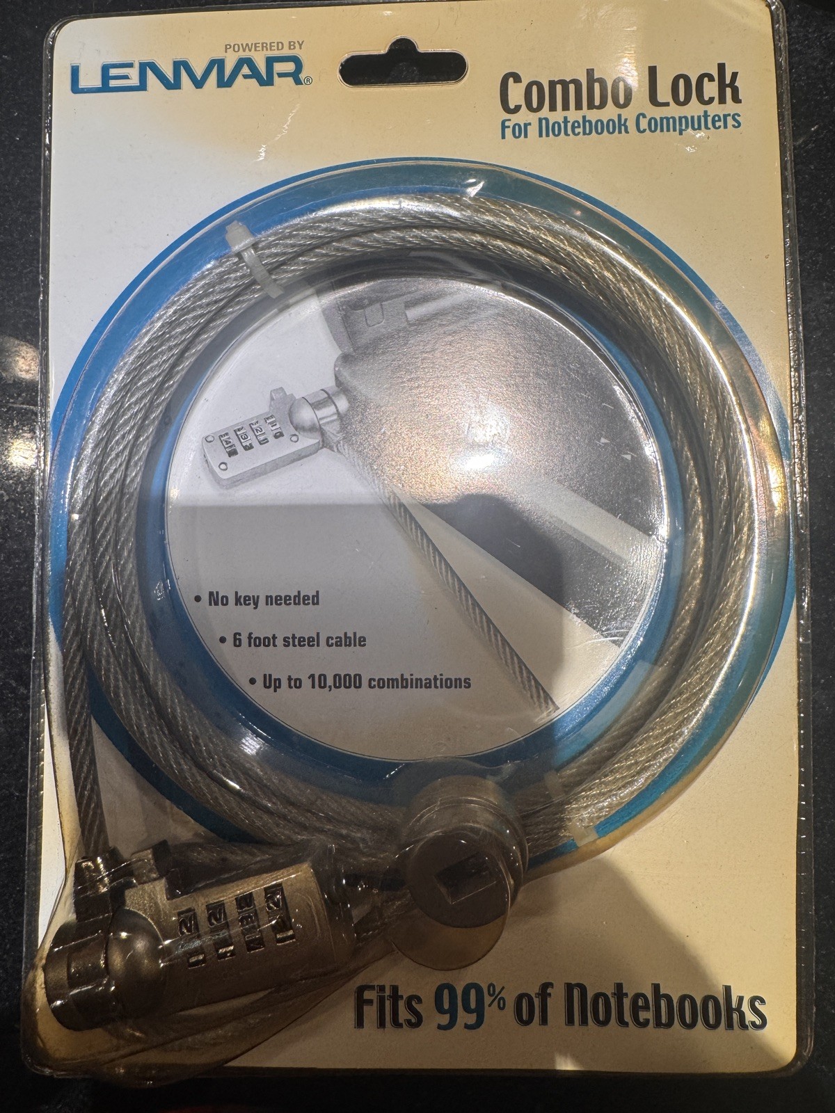 LEMAR 6' Foot Anti-Theft Cable Combo Lock for Notebook Computers New!