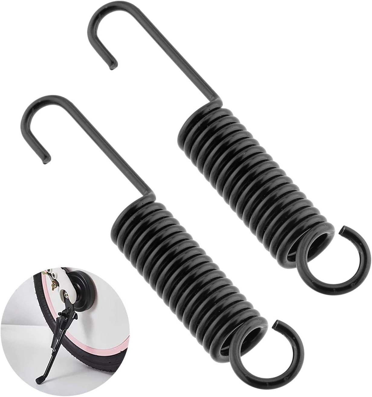 2Pcs Mini Bike Kickstand Spring, 10Cm/3.94Inch Universal Replacement Side Kickst
