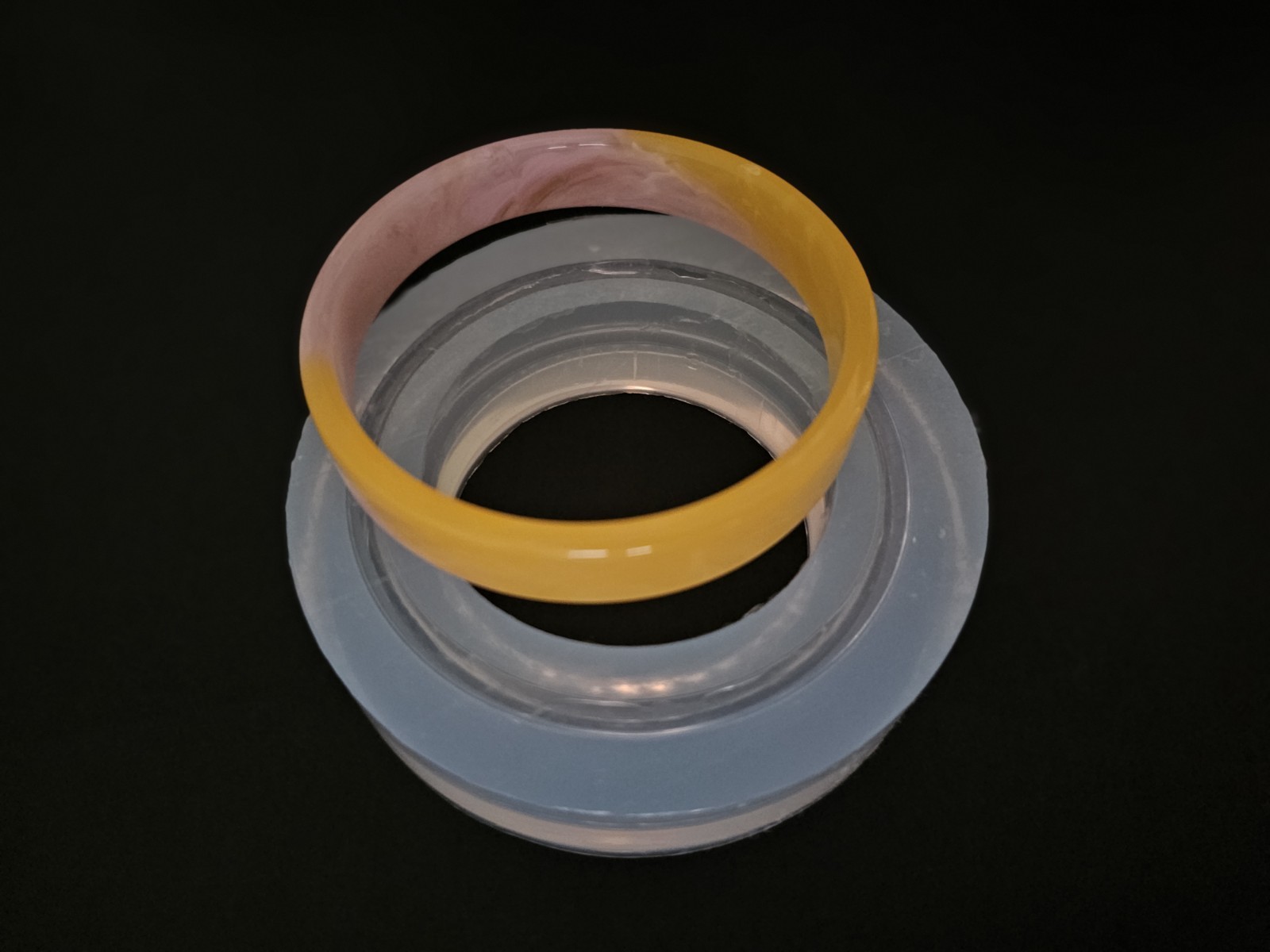 ROUND BRACELET CLEAR SILICONE MOLD, SMOOTH SHINY BRACELET
