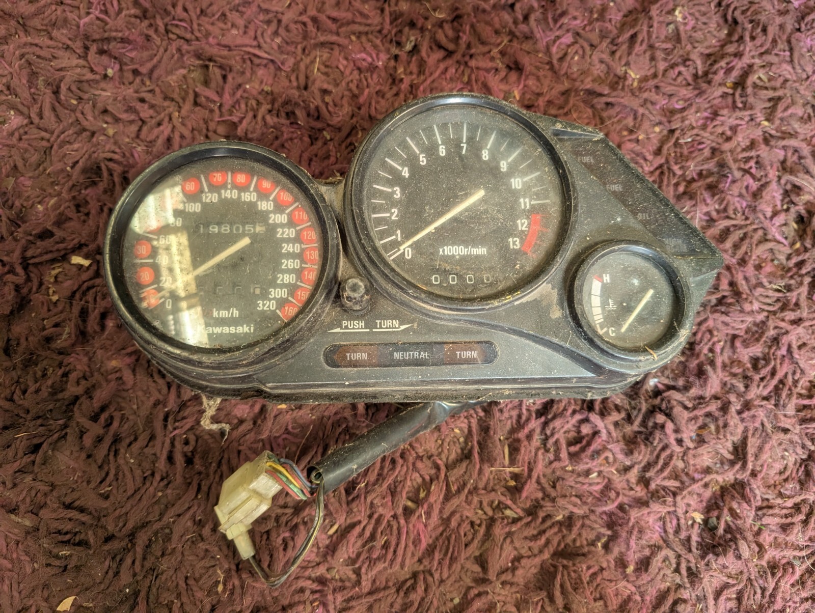 Kawasaki ZZR250 kmh Speedo / Clocks #W1