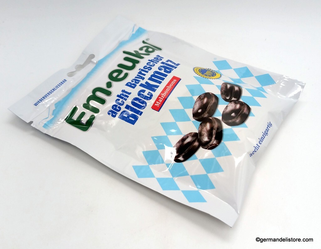 "EM-EUKAL BLOCKMALZ" Malt Candy Made in Germany! 4 Bags=400gr FREE SHIPPING
