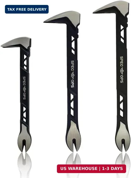 Spec Ops Tools Nail Puller Cats Paw Pry Bar for Prying, Demolition & Nail Pullin
