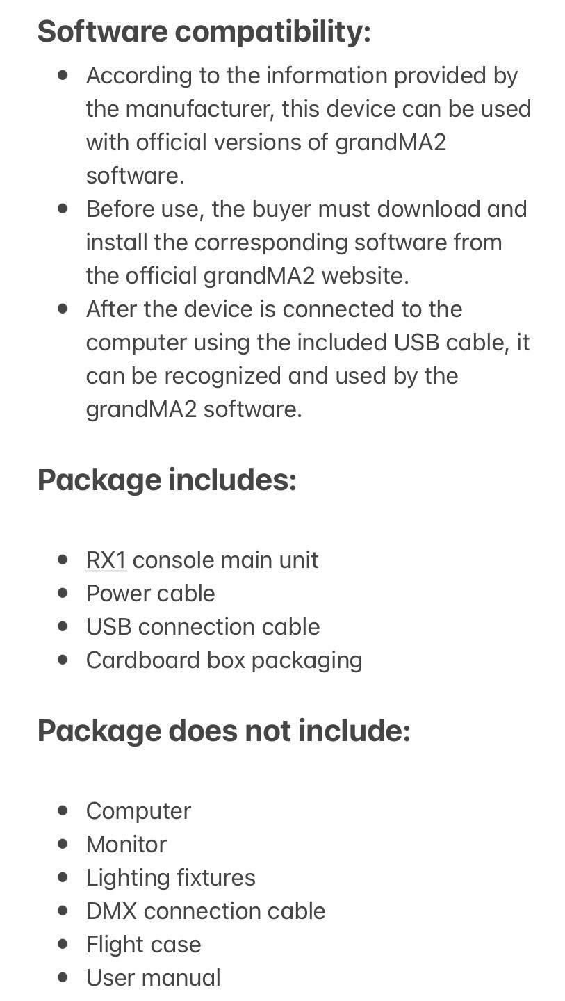 Computer Lighting Controller- GrandMA2 Command Wing (7-day Returns & Warranty)
