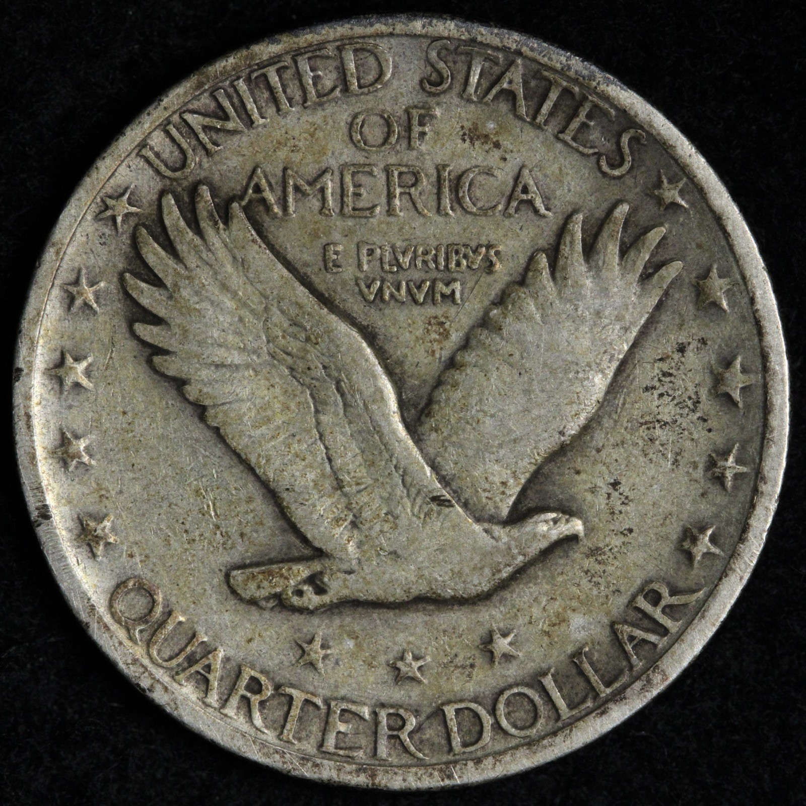 1924 Standing Liberty Silver Quarter XF E295 WING